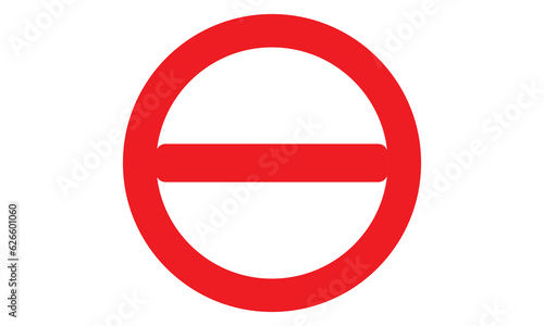 Free Download no sign isolated on white - GFXLoad