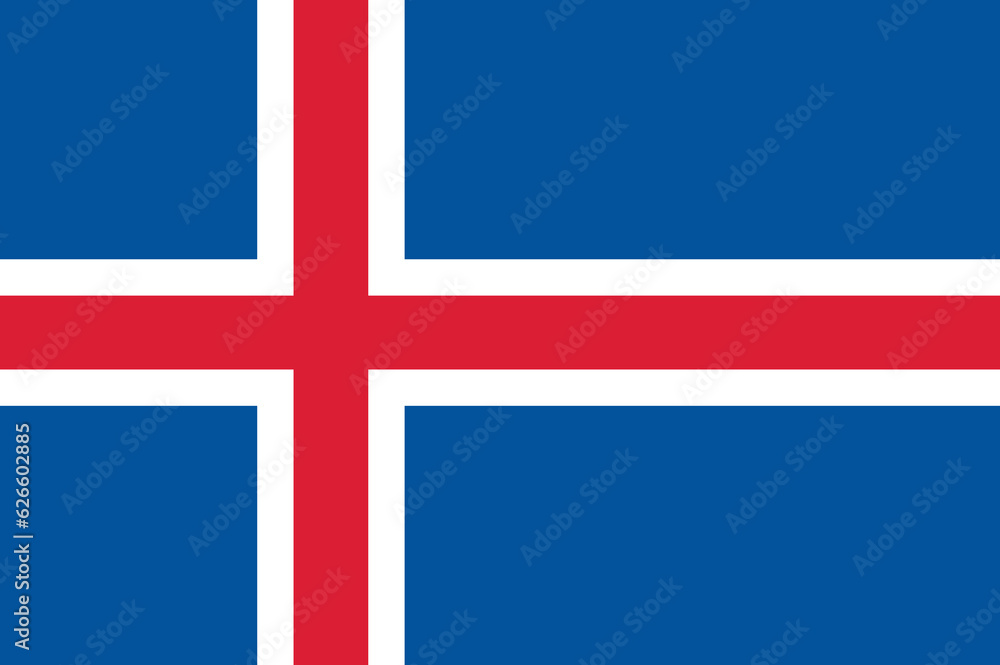 Iceland flag wave isolated on png or transparent background Iceland flag wave isolated on png or transparent background