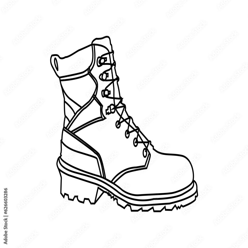 Pair of work boots Pair of work boots