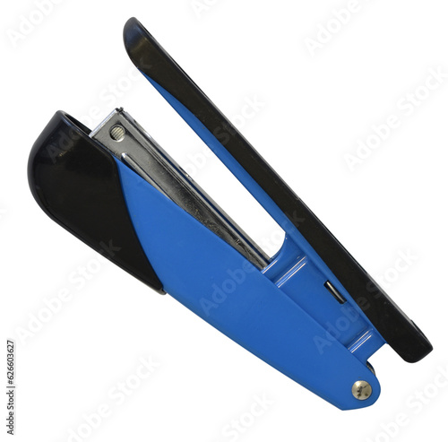 Stapler on white background