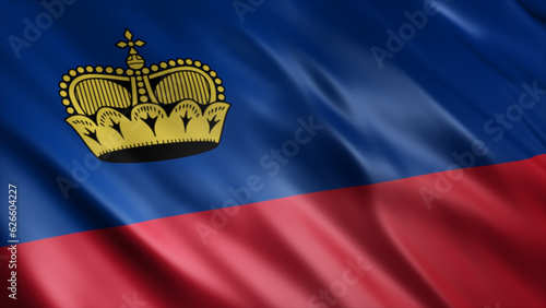 Free Download Liechtenstein National Flag, High Quality Waving Flag Image 
 - GFXLoad