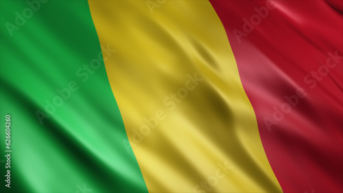 Mali National Flag, High Quality Waving Flag Image 