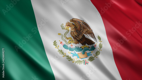 Mexico National Flag, High Quality Waving Flag Image 