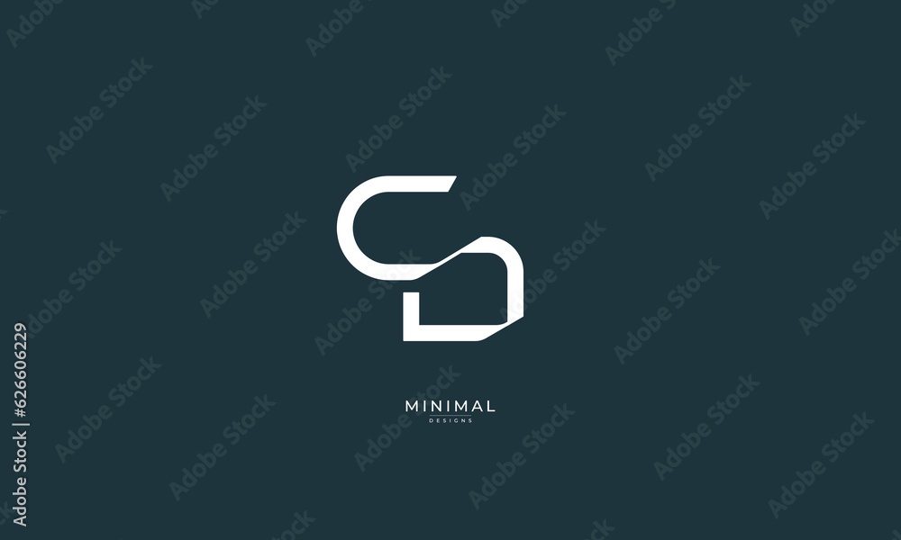 Alphabet letter icon logo CS Alphabet letter icon logo CS
