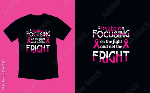 Empowering Cancer Fighters, Warrior for a Cure, Cancer T-shirt Design photo