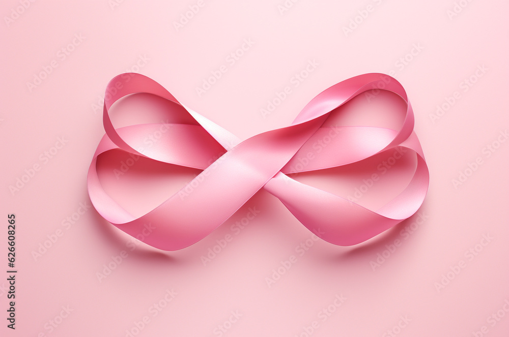Pink bow. Breast Cancer Day Pink bow. Breast Cancer Day