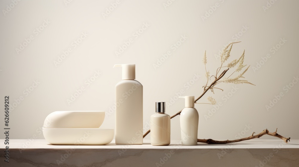 luxury skincare bottle flower bathroom beauty luxury skincare bottle flower bathroom beauty