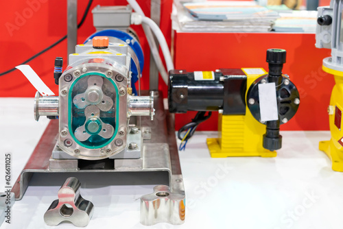 Картината върху платно Model stainless high pressure vacuum positive displacement lobe gear pump inside