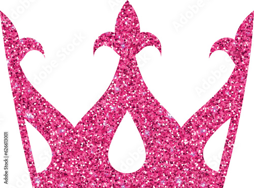 Crown pink for decoration and design.