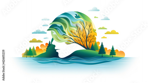 Mental health logo design 