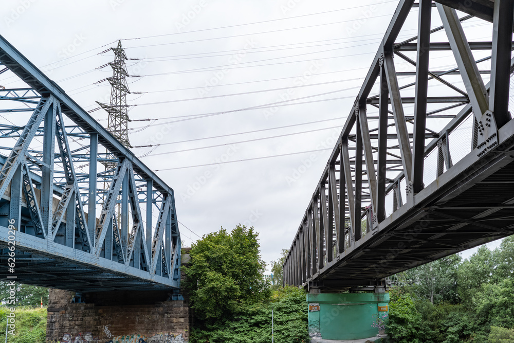Fototapeta premium Two bridge over the canal