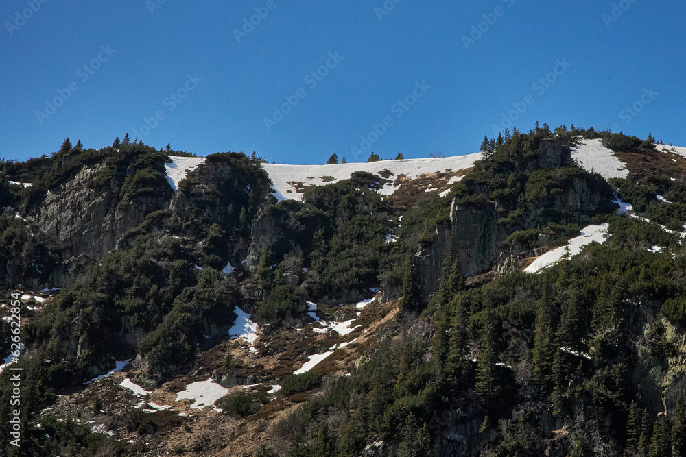 Naklejka premium Polskie Góry, Wodospady, Zamki
