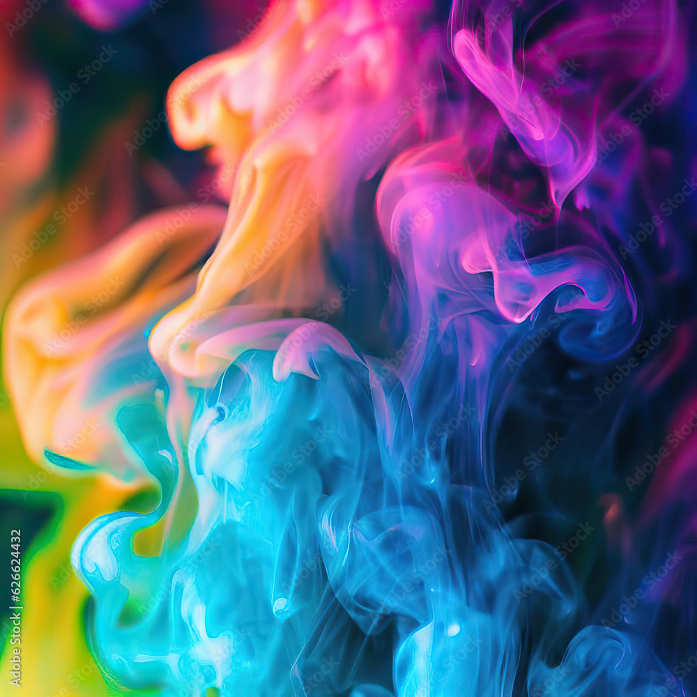 Colorful Smoke Mirage, Generative AI