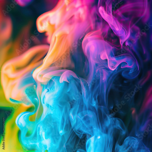 Colorful Smoke Mirage, Generative AI