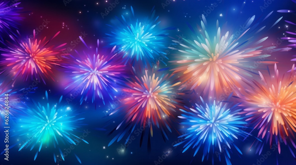 fireworks on the night sky fireworks on the night sky