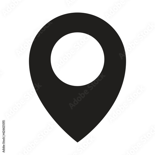 pointer icon, location symbol vector