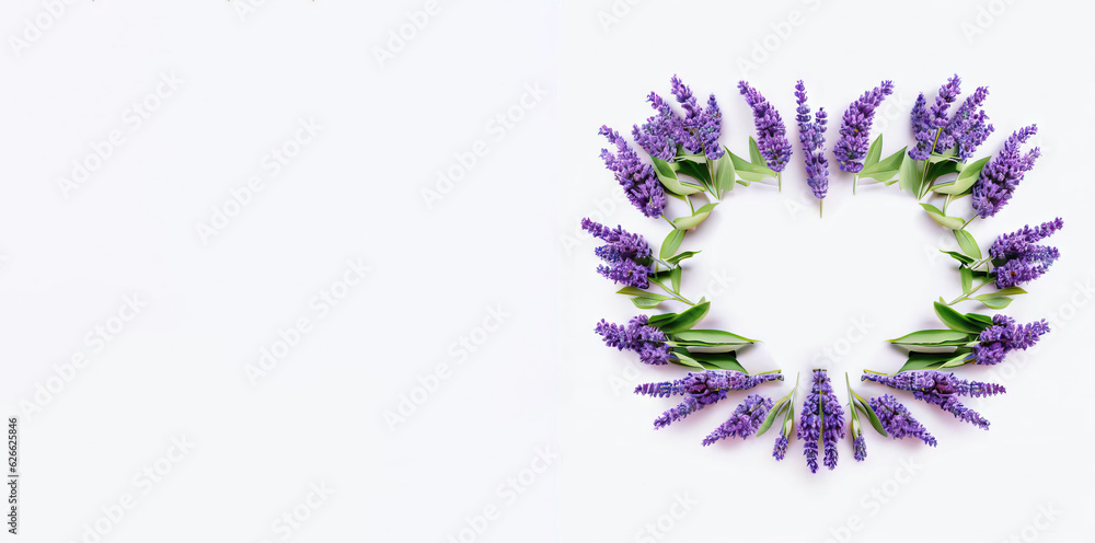 Pixel Love Garden: Lavender Beauty on White Background, Generative AI Pixel Love Garden: Lavender Beauty on White Background, Generative AI