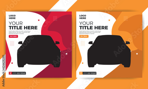 Social media post design Instagram template.