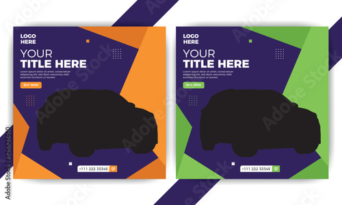 Social media post design Instagram template.