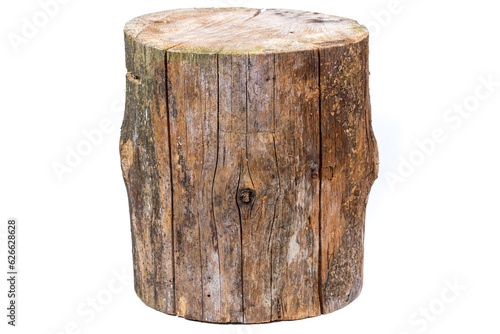 log isolated on a white background