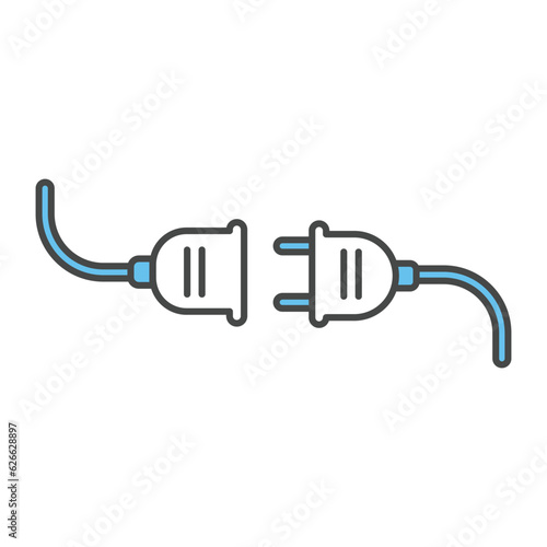 Socket electric power plug icon vector on trendy design