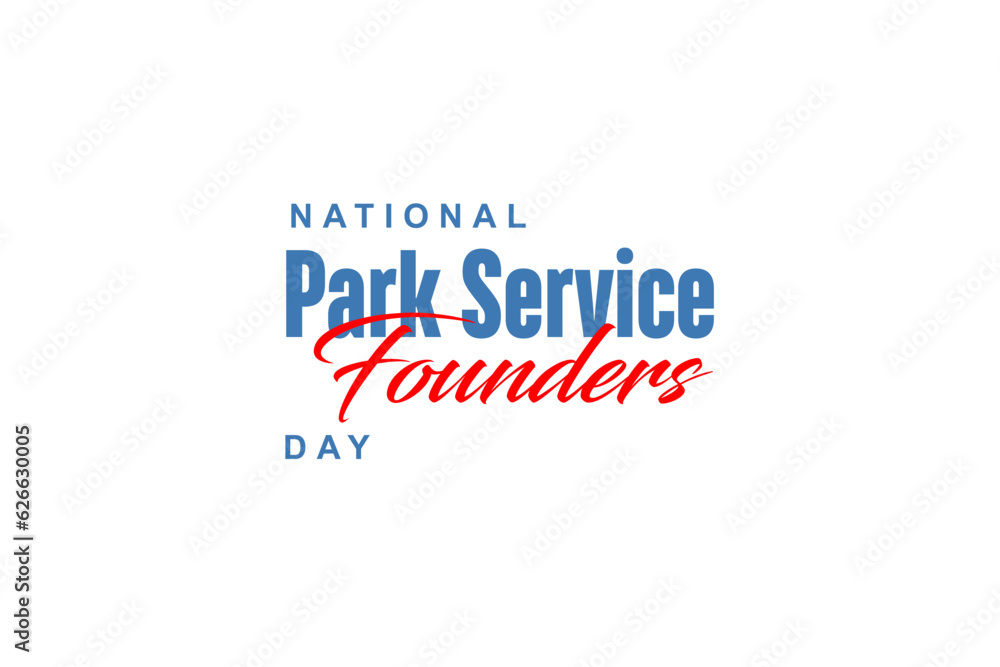 National Park Service Founders Day, background template Holiday concept