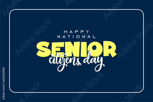 national senior citizens day background template Holiday concept