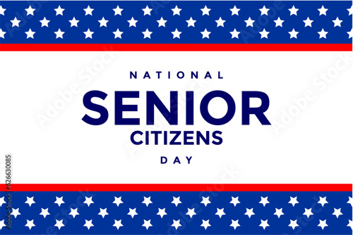national senior citizens day background template Holiday concept
