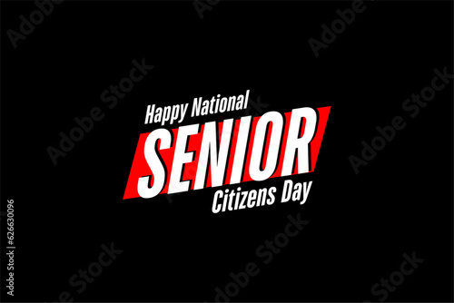 national senior citizens day background template Holiday concept