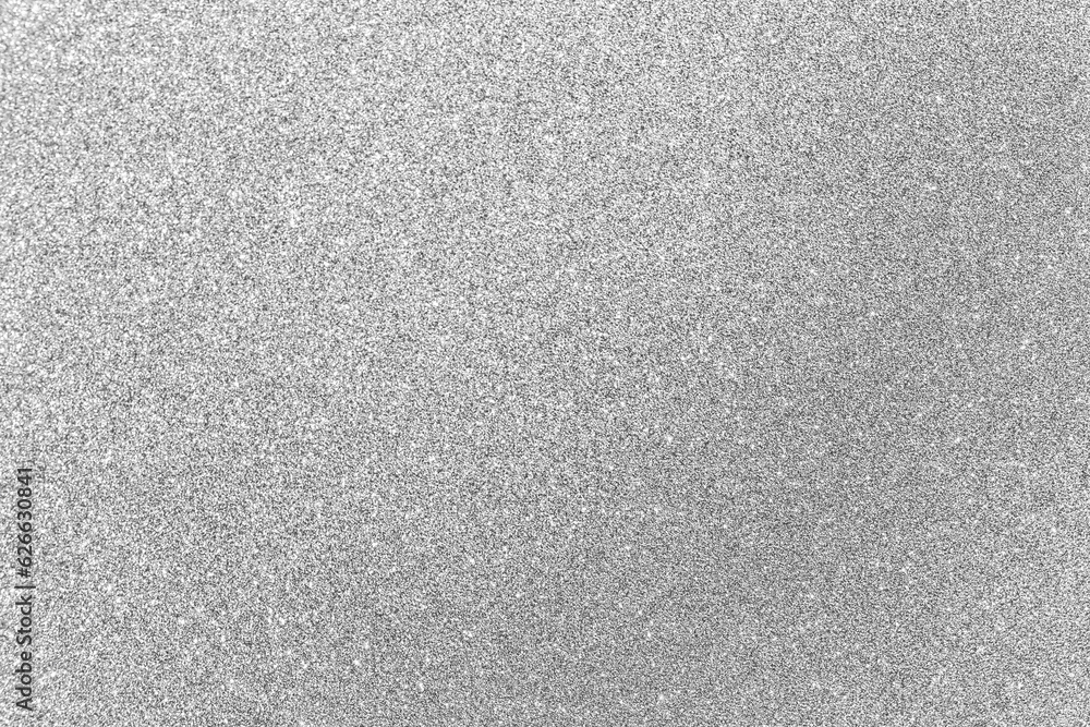 Silver glitter christmas abstract bokeh background