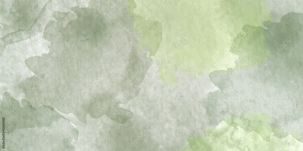 Green ink and watercolor textures on white paper background. Paint leaks and ombre effects. Hand painted abstract image. Green ink and watercolor textures on white paper background. Paint leaks and ombre effects. Hand painted abstract image.