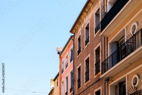 Residential building in the old town of Sète in France © were
