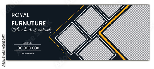 furniture sale facebook cover template