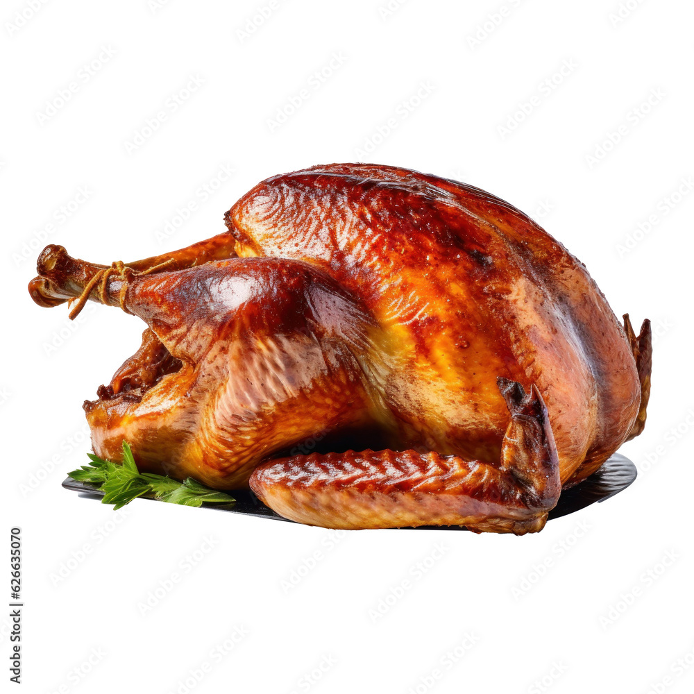 Grill turkey for Thanksgiving isolated Grill turkey for Thanksgiving isolated
