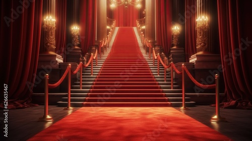 Hollywood red carpet event with vip entrance, night award show