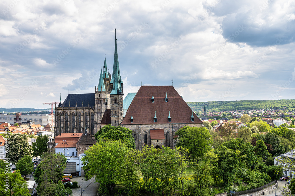 Erfurt Cathedral and Collegiate Church of St Mary, Erfurt, Germany.