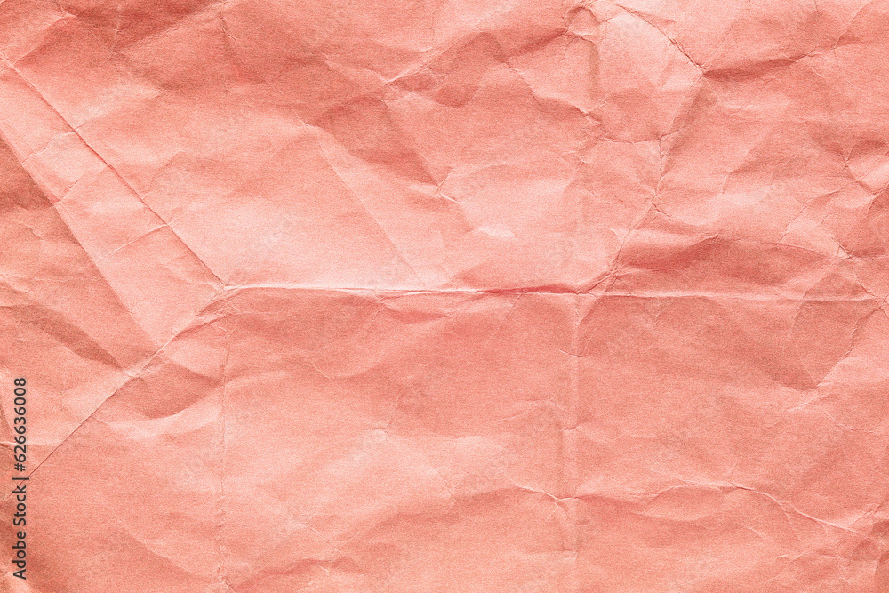 Orange crumpled kraft background paper texture Orange crumpled kraft background paper texture