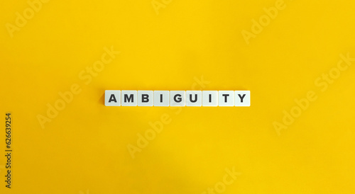 Bild auf Leinwand Ambiguity Word.