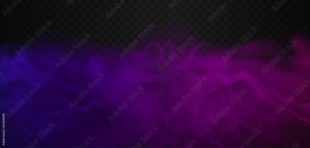 Magic futuristic space template. Neon purple, violet, blue and pink galactic nebula with stars. Vector realistic vibrant universe screensaver or background Magic futuristic space template. Neon purple, violet, blue and pink galactic nebula with stars. Vector realistic vibrant universe screensaver or background