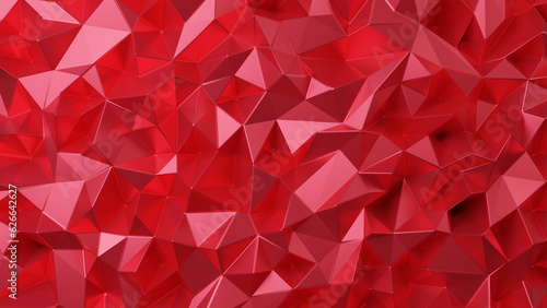 3D render of red abstract background