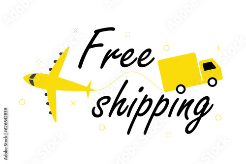 Get Your Products Delivered for Free with Our Truck Shipping Illustration: Boost Your Sales Today