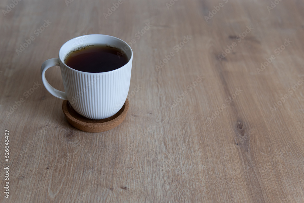 cup of tea on the wooden table cup of tea on the wooden table