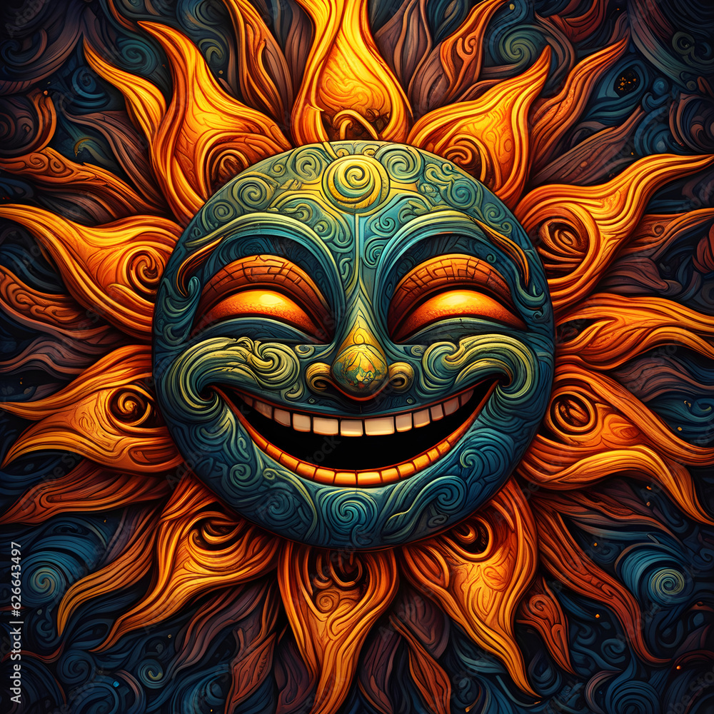 carnival mask sun Sonne