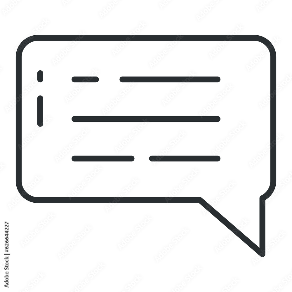 Talk bubble speech icon. Minimalistic chat icon. Blank empty bubbles vector design Talk bubble speech icon. Minimalistic chat icon. Blank empty bubbles vector design