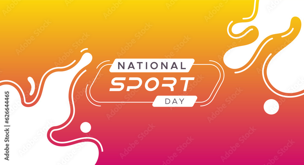 national sports day celebration background with abstract ornament
