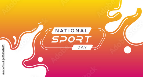 national sports day celebration background with abstract ornament. vector eps files