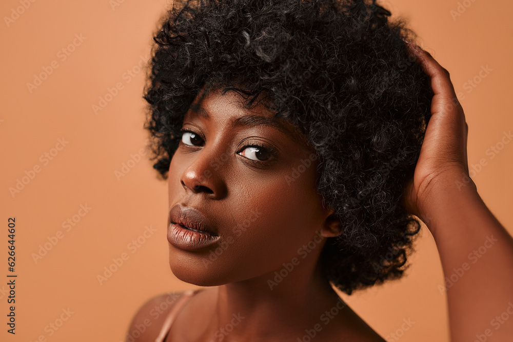 Multiethnic women on beige background Multiethnic women on beige background