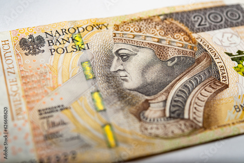 polish banknote paper money 200 PLN zloty