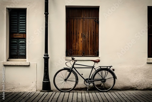 bicycle in front of a brick wall © Ghazanfar