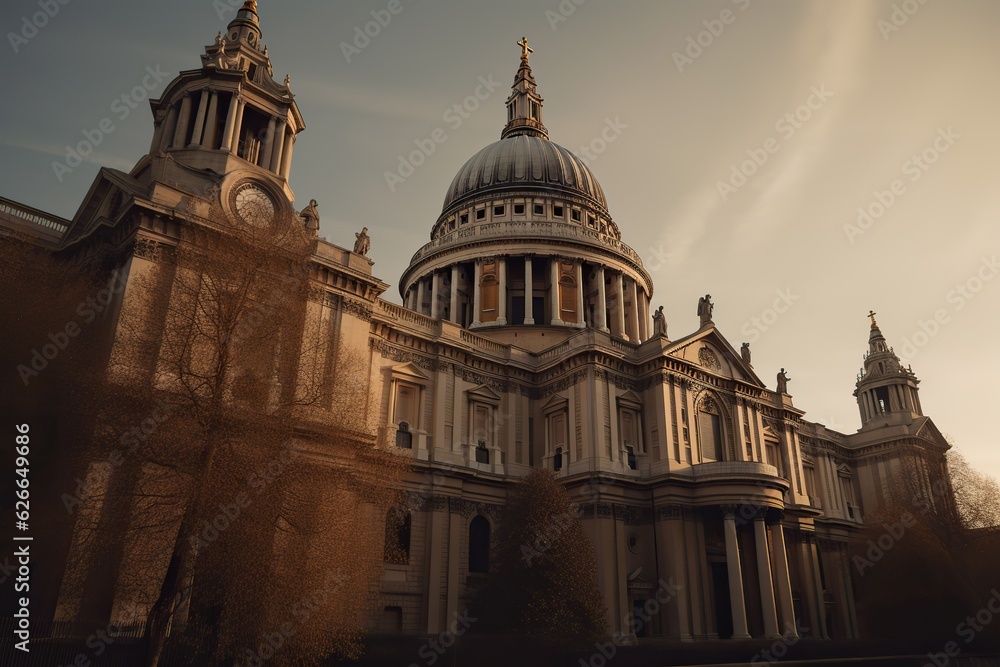 Obraz premium church and architecture, religion and building, cathedral, generative artificial intelligence